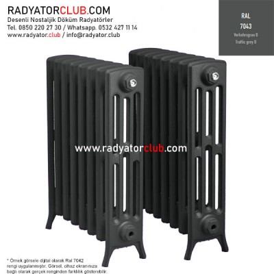 Kdr-4-95 Kolonlu Ayaklı Döküm Radyatör, Ral 7043 |  2 Kolon Kdr-4-95 Kolonlu Ayaklı Döküm Radyatör, Ral 7043 |  2 Kolon